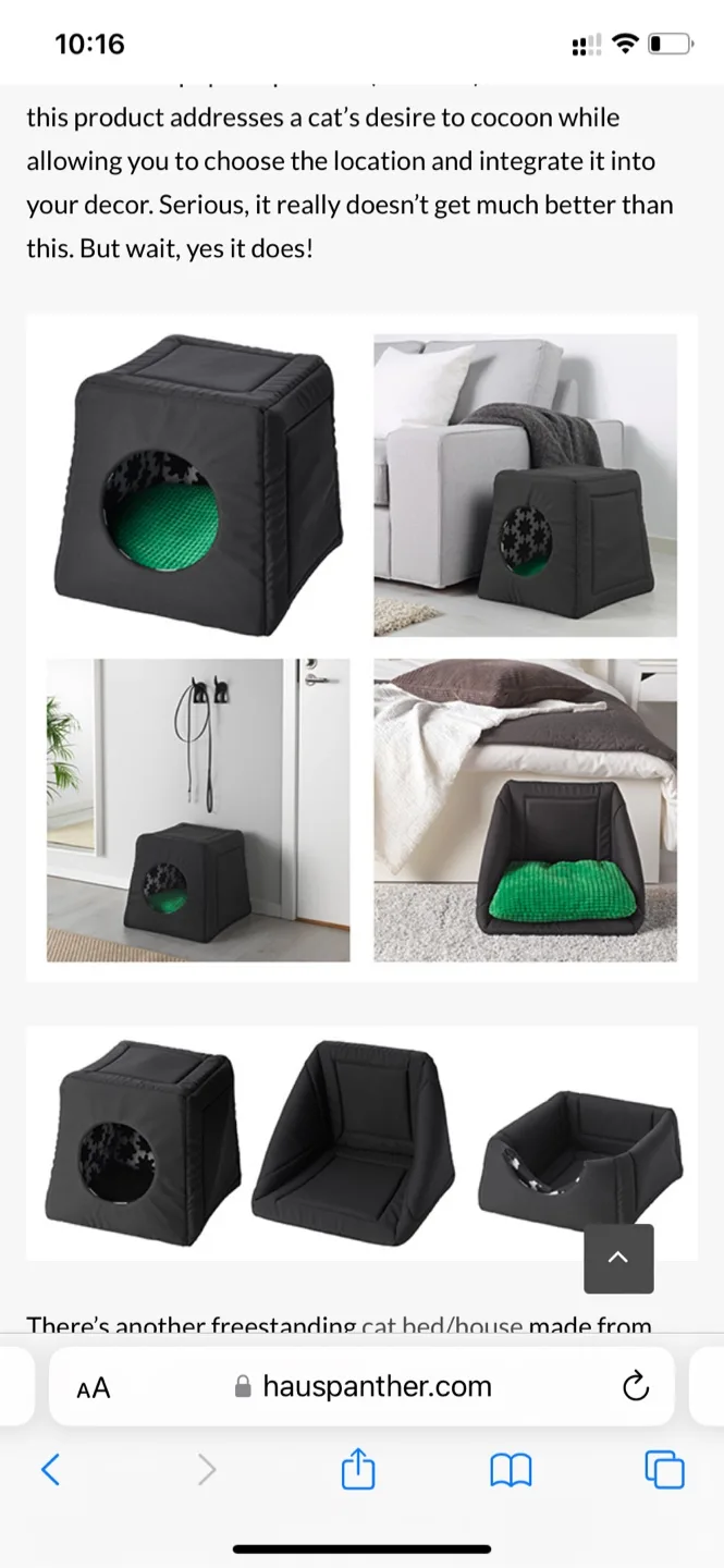 IKEA Cat House/Bed - Black image indicator(3)