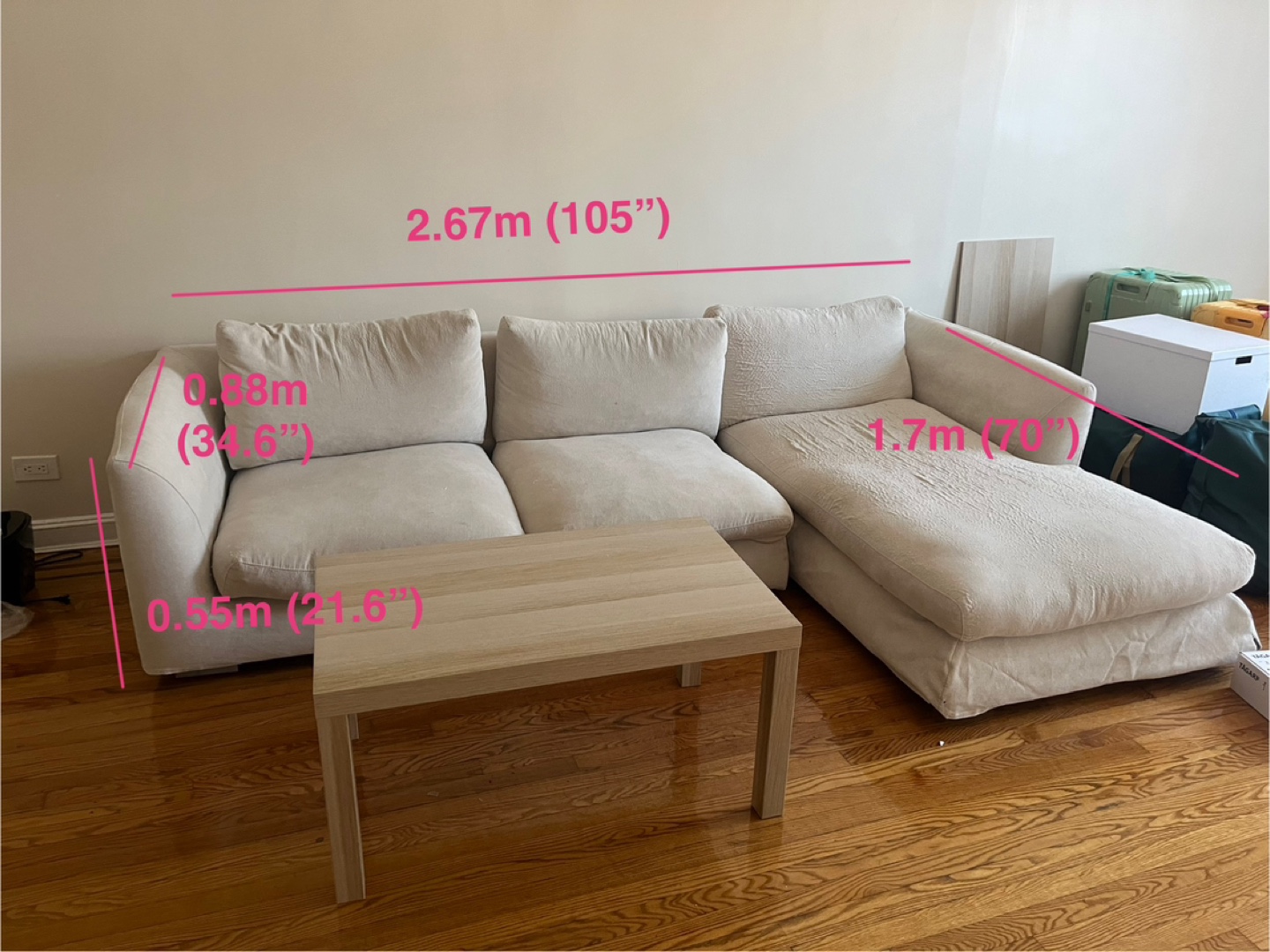 Cloud Modular Sectional Sofa, Cream