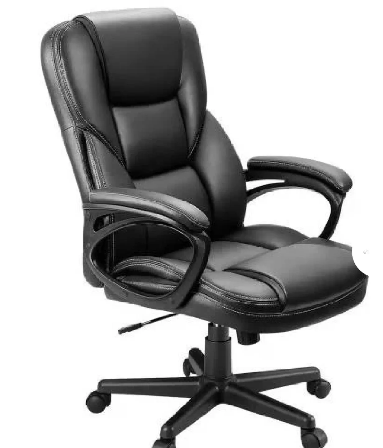 New Open Box Black Leather Executive Office Chair image indicator(2)