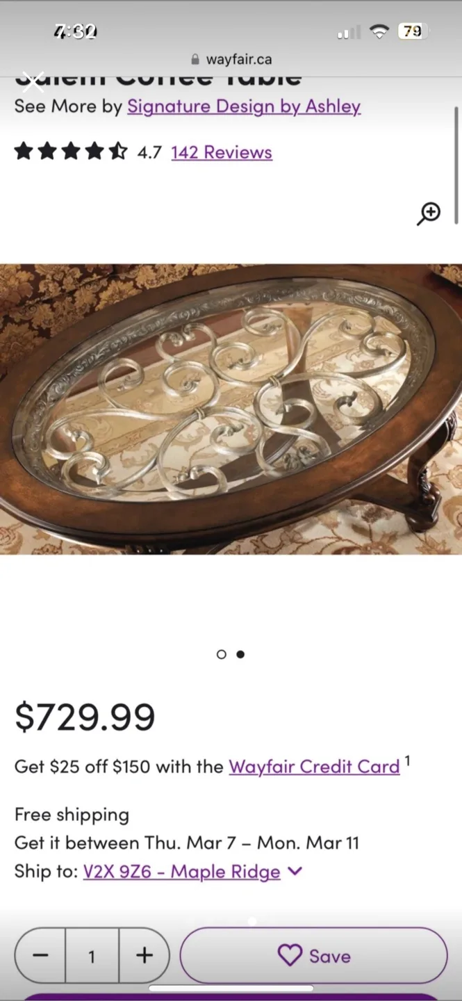 Signature Design by Ashley Salem Coffee Table image indicator(4)