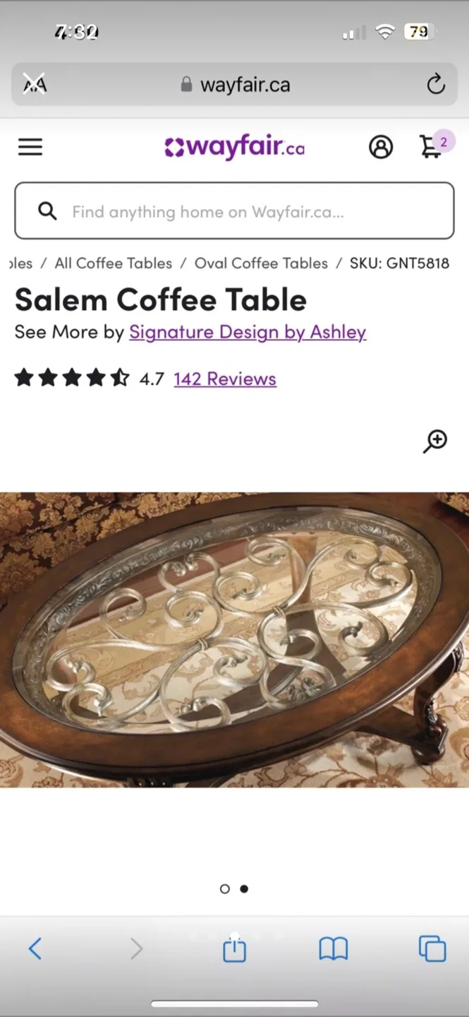 Signature Design by Ashley Salem Coffee Table image indicator(3)