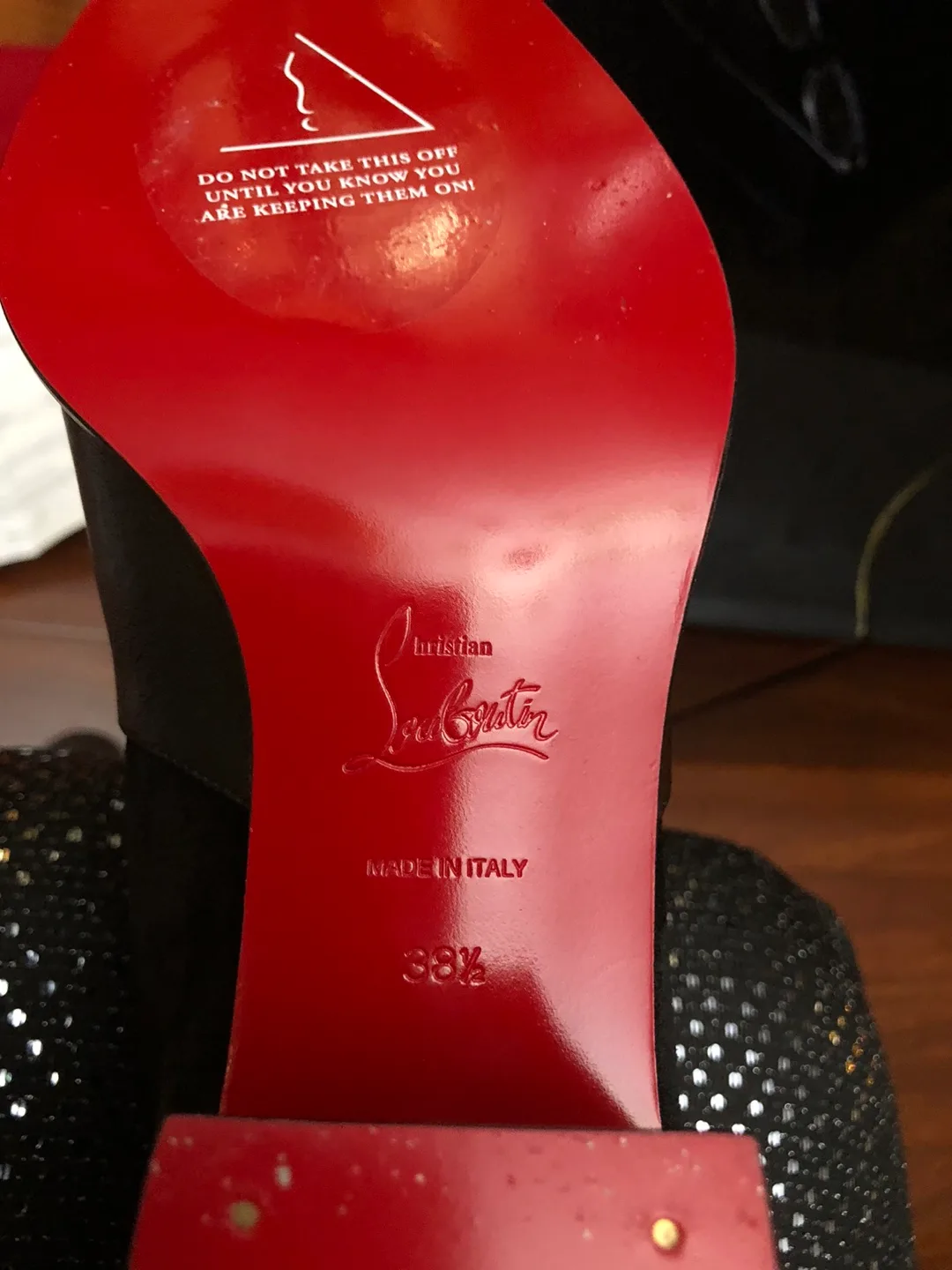 Christian Louboutin Black Studded Boots - Size 8.5 image indicator(5)