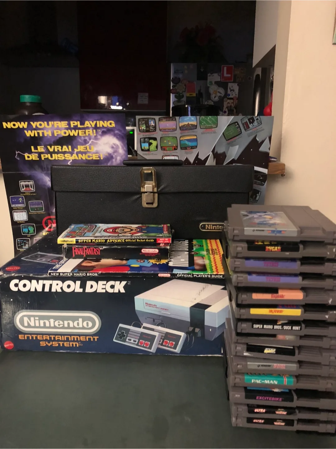 Nintendo Games and control deck console thumbnail