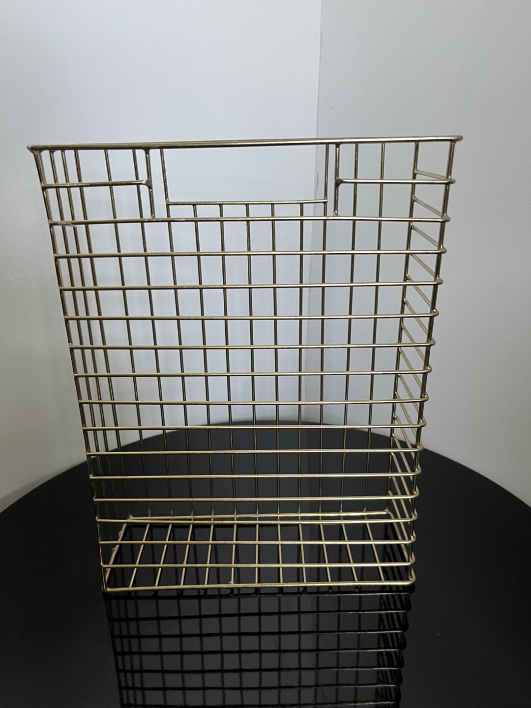 Gold Wire Storage Basket