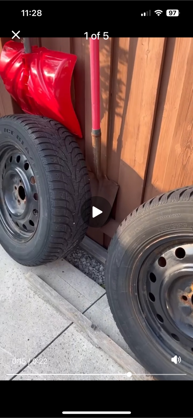 Winter tyres with steel rims - photo 2