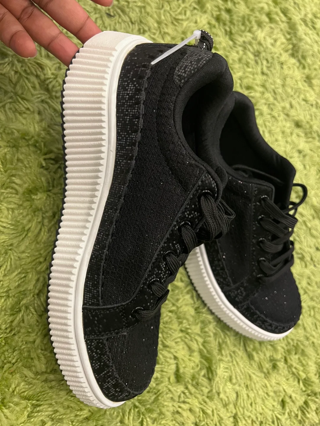 Black Sparkly Sneakers - Size 9 image indicator(3)