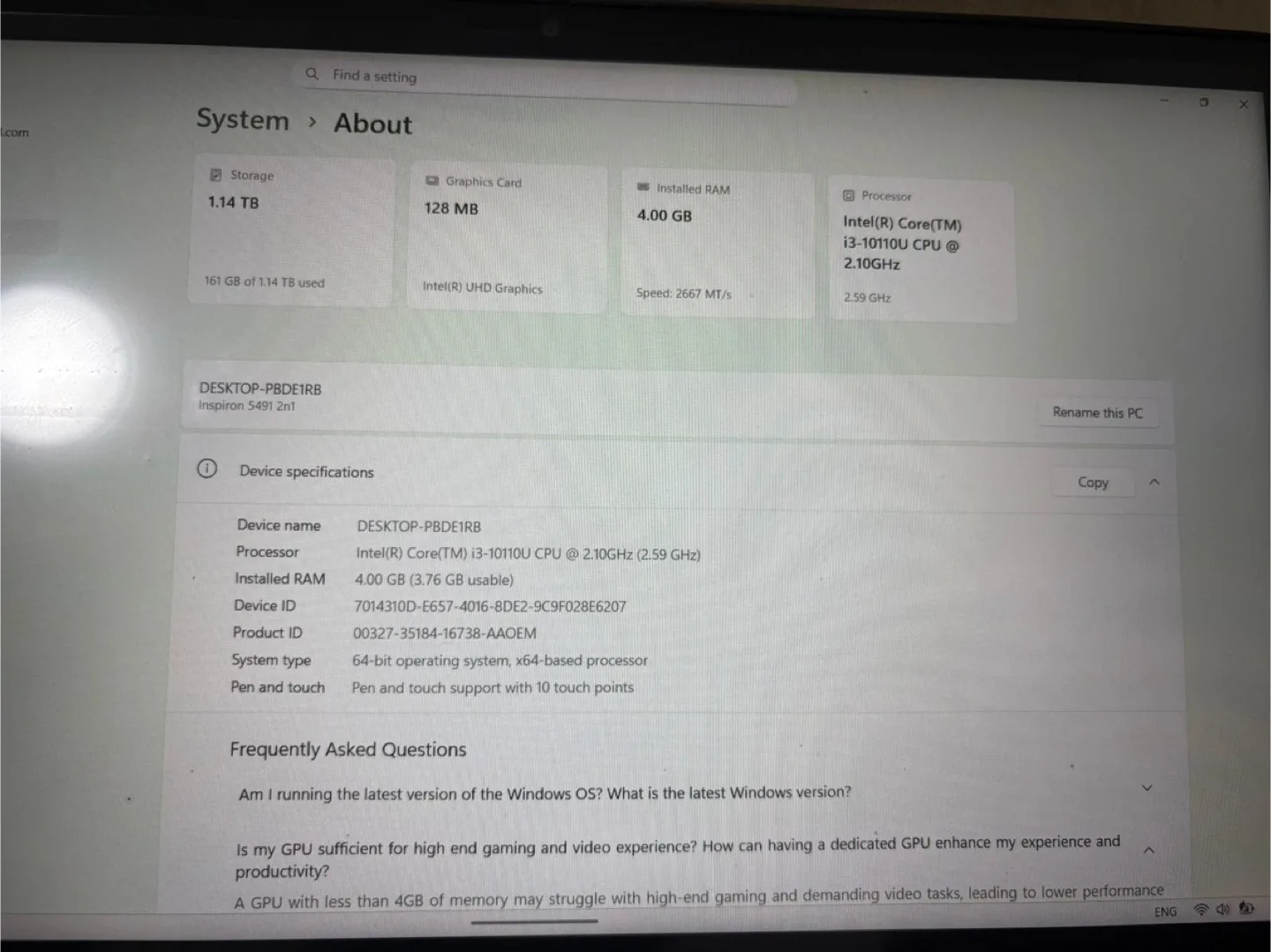 Dell Inspiron 5491 2n1 Laptop image indicator(2)