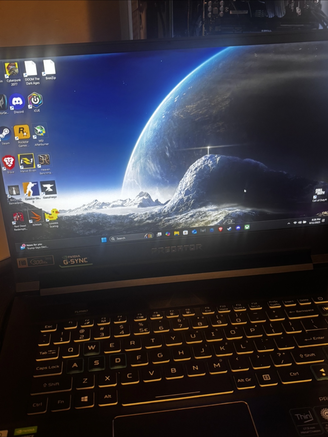 Acer Predator PT515-52 Gaming Laptop - RTX 2070 Super