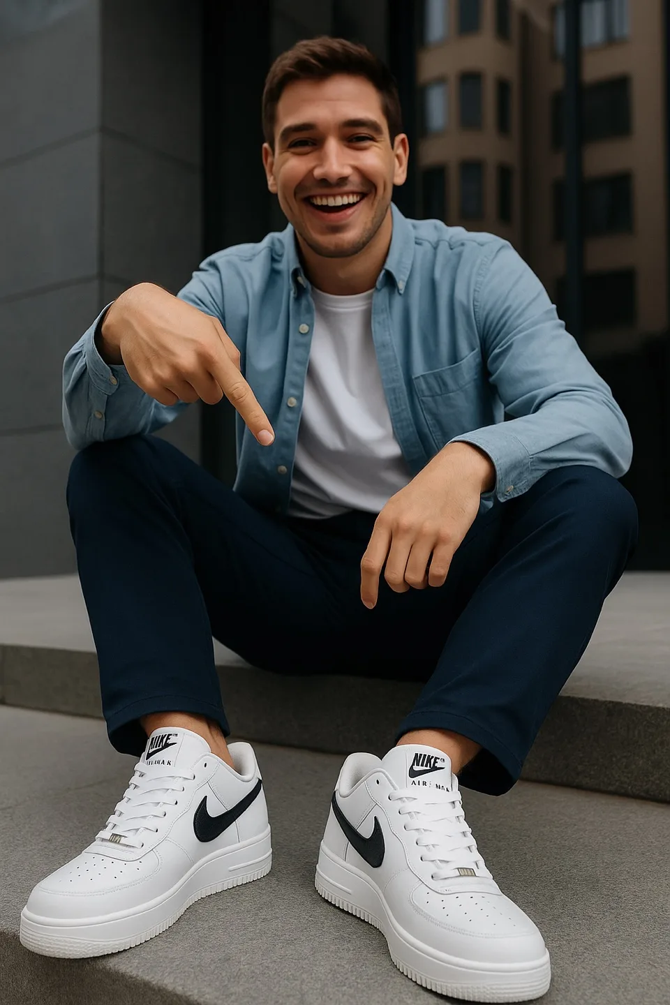 Nike Air Max White Sneakers image indicator(10)