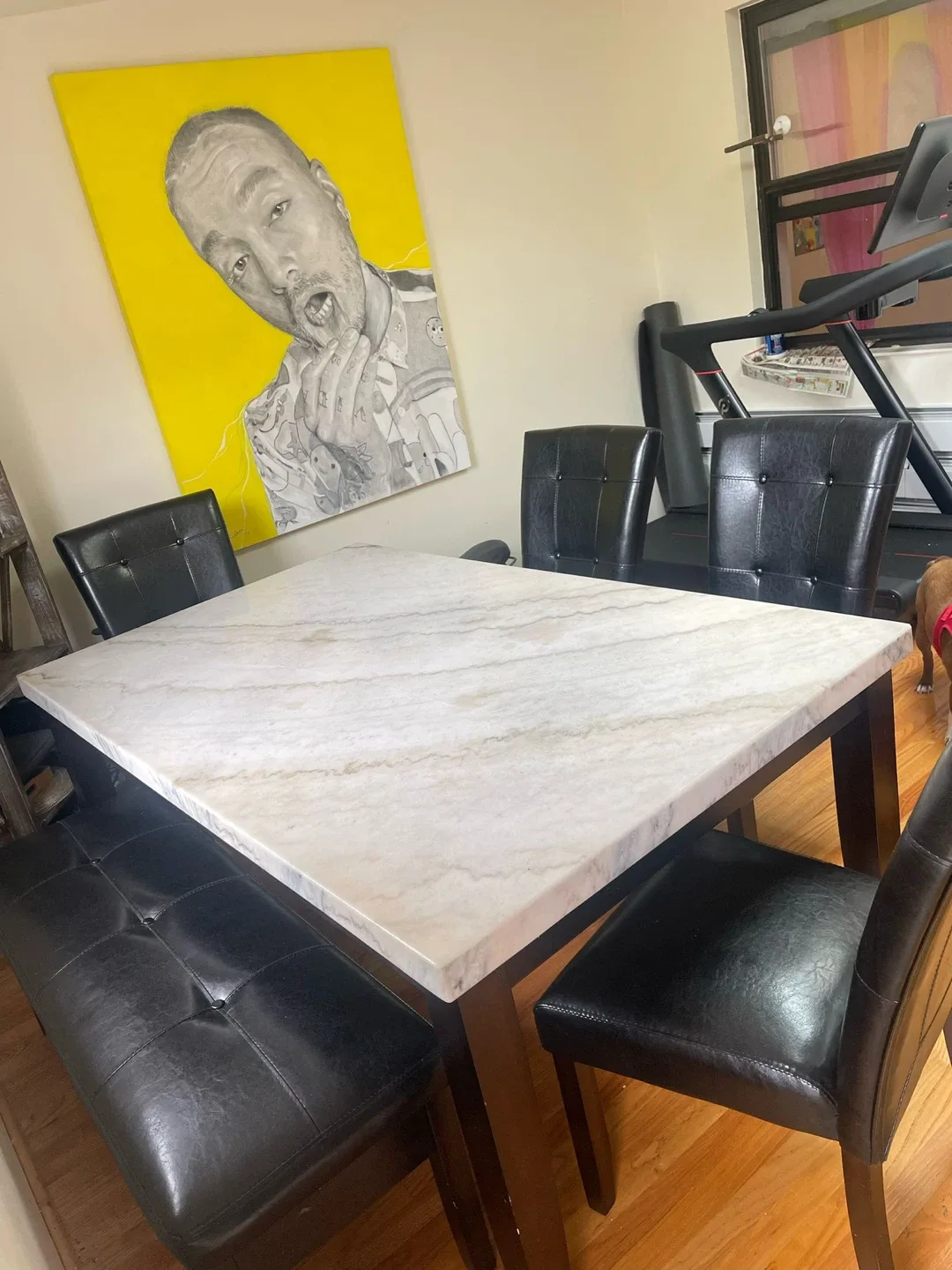 Marble Dining Table with 6 Chairs image indicator(4)