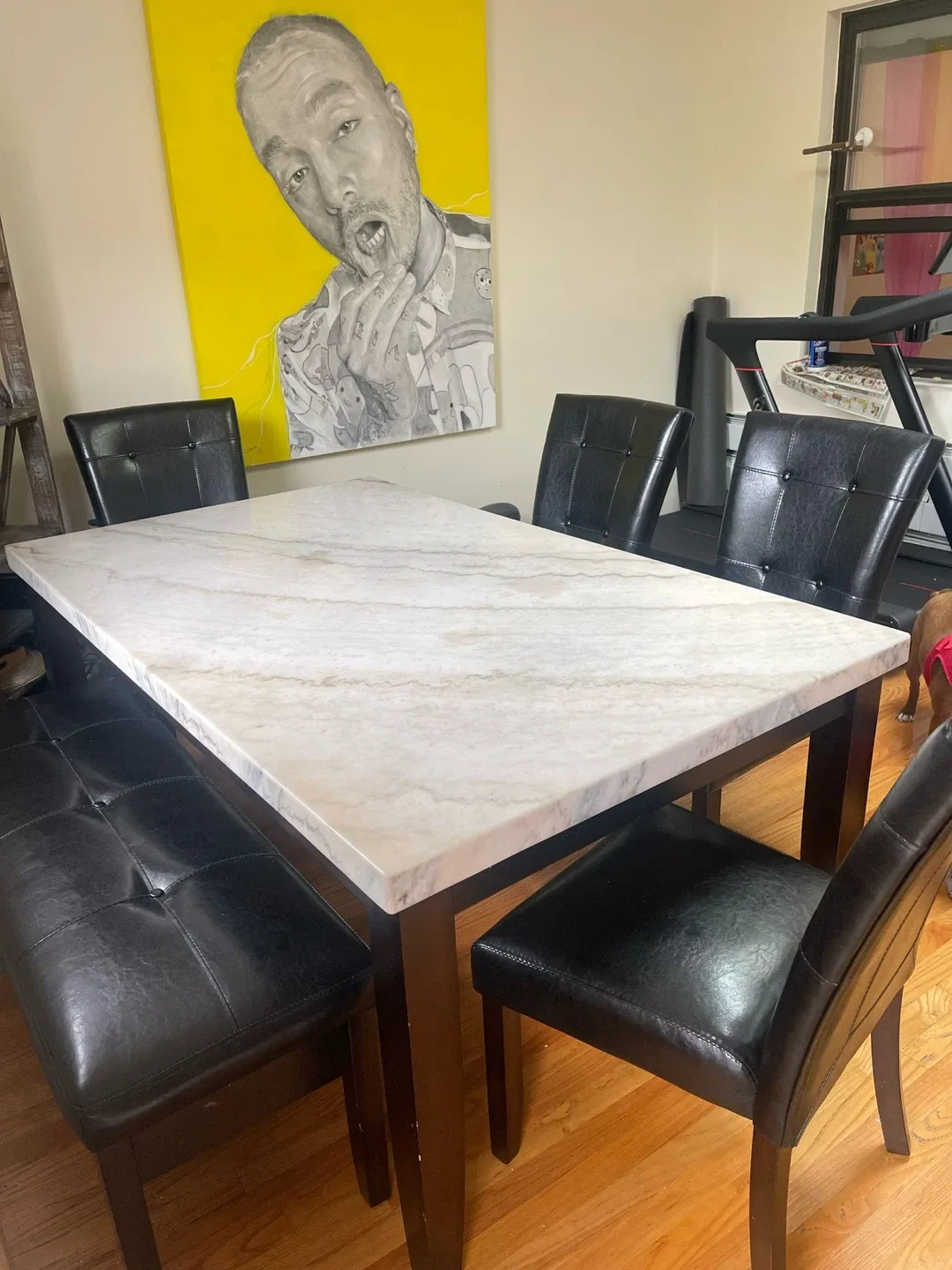 Marble Dining Table with 6 Chairs image indicator(7)