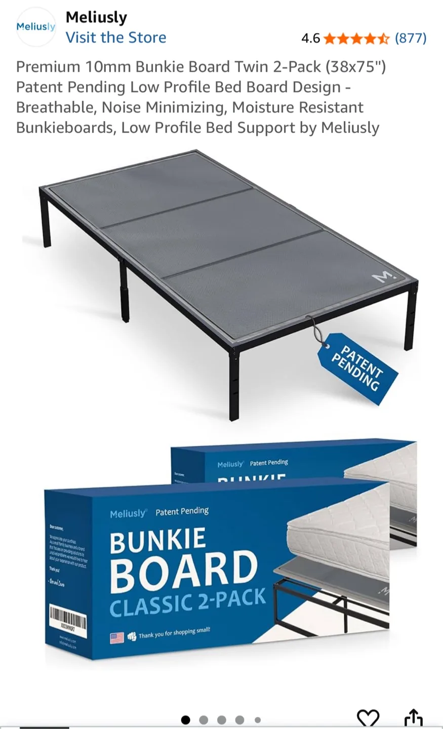 Meliusly Bunkie Board Twin 2-Pack (38x75") thumbnail