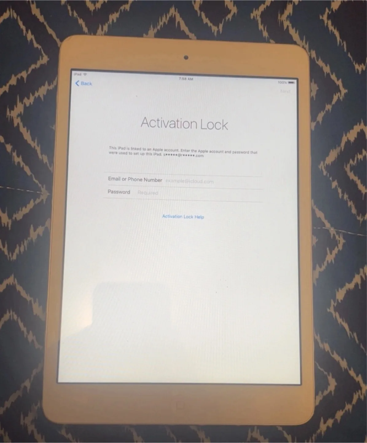 iPad with Activation Lock thumbnail