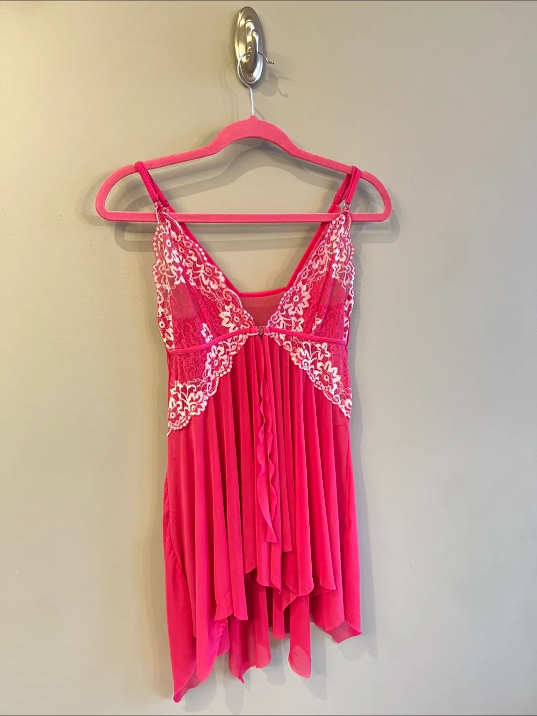 Pink Babydoll Lingerie-Medium thumbnail