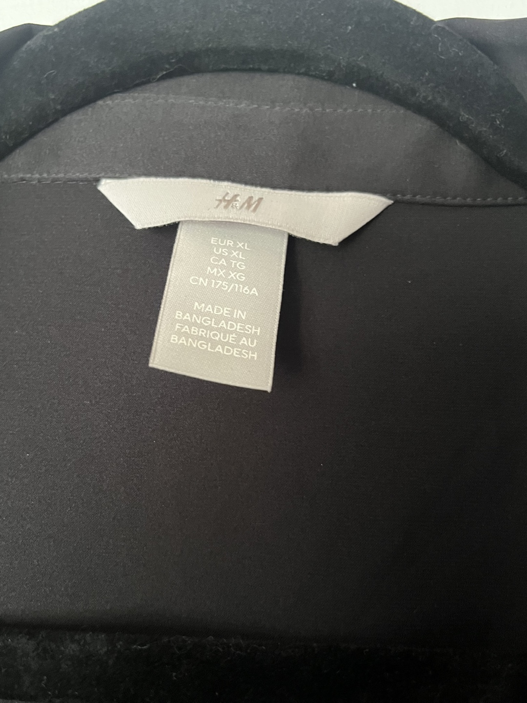H&M Black silk  Blouse - Size XL - photo 3