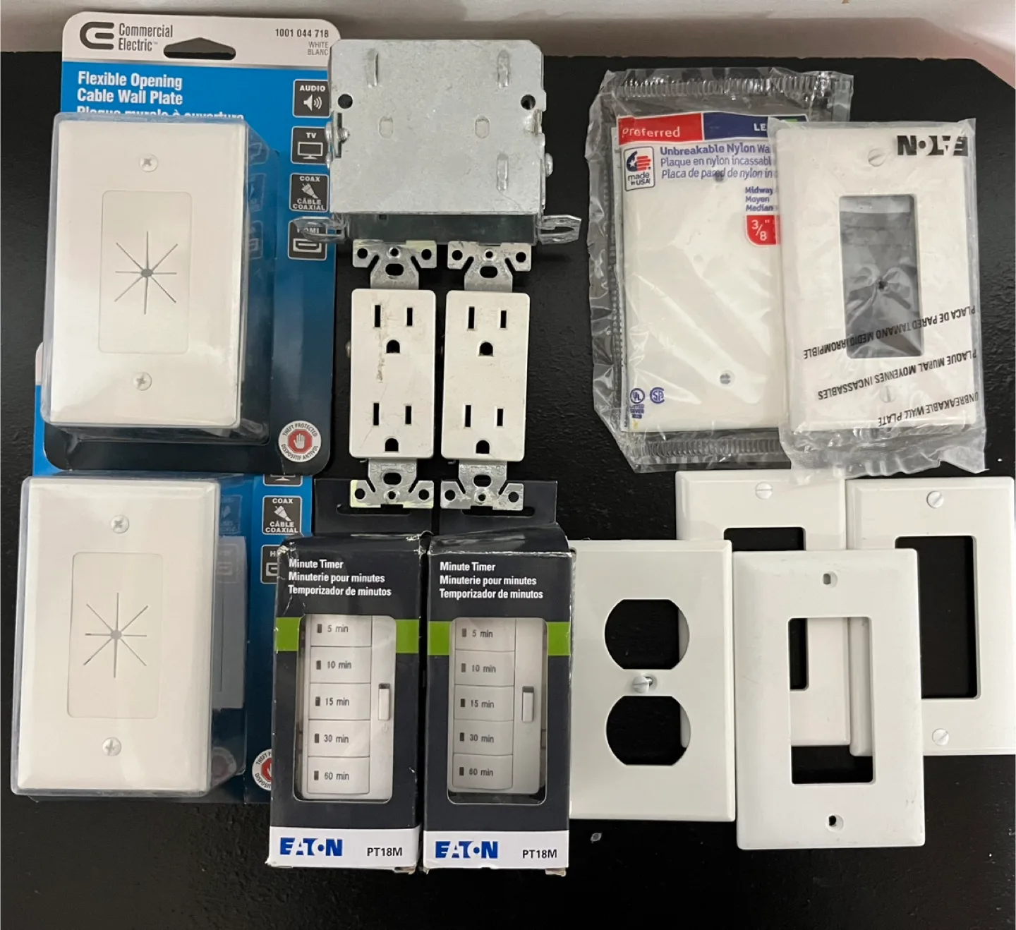 Electrical Outlet, Wall Plate, and Timer Bundle thumbnail