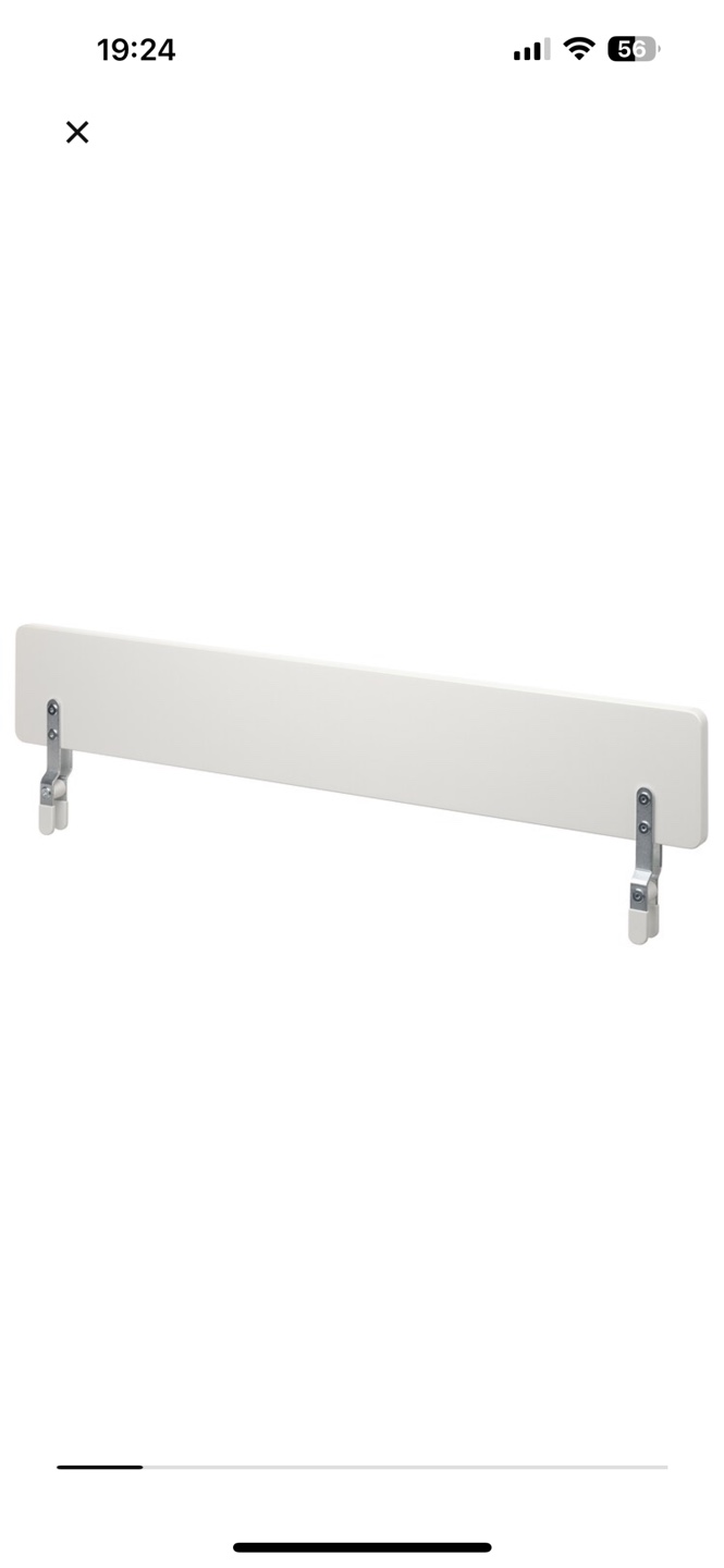 IKEA VIKARE Bed Guard Rail - White - photo 3