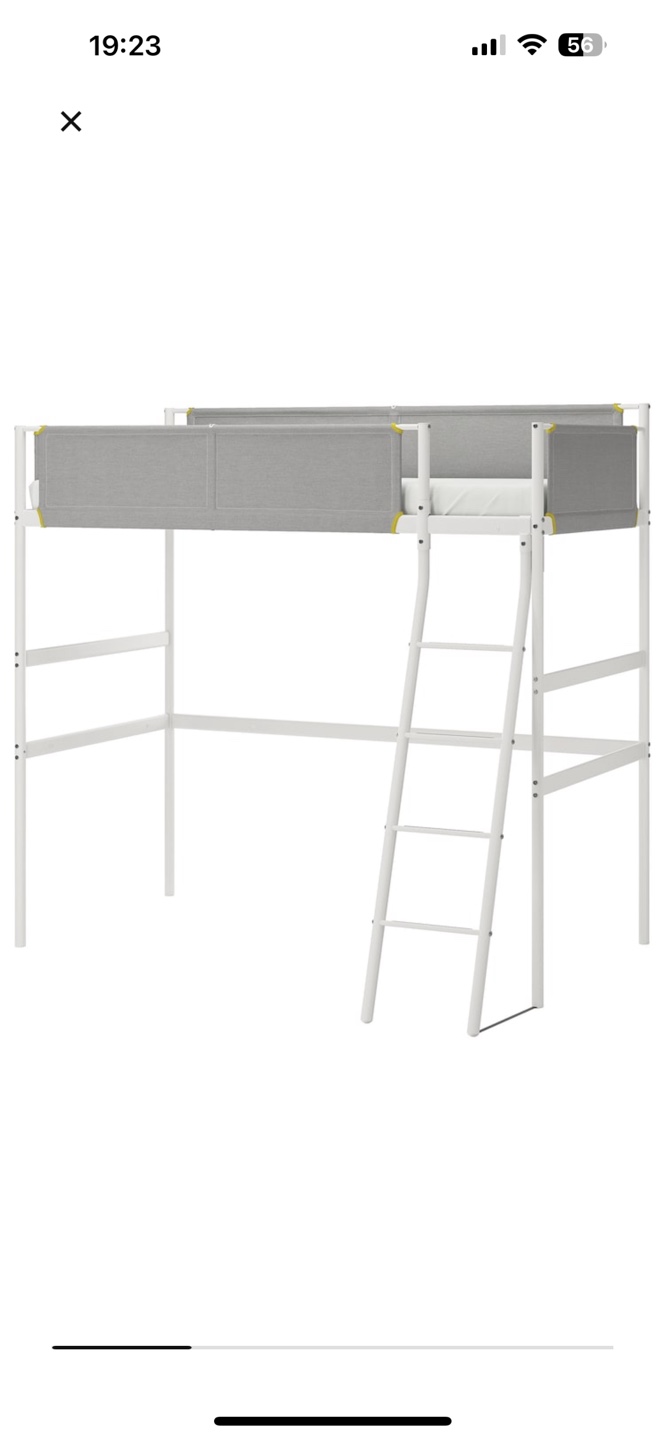 IKEA Småstad Loft Bed Frame - White - photo 2