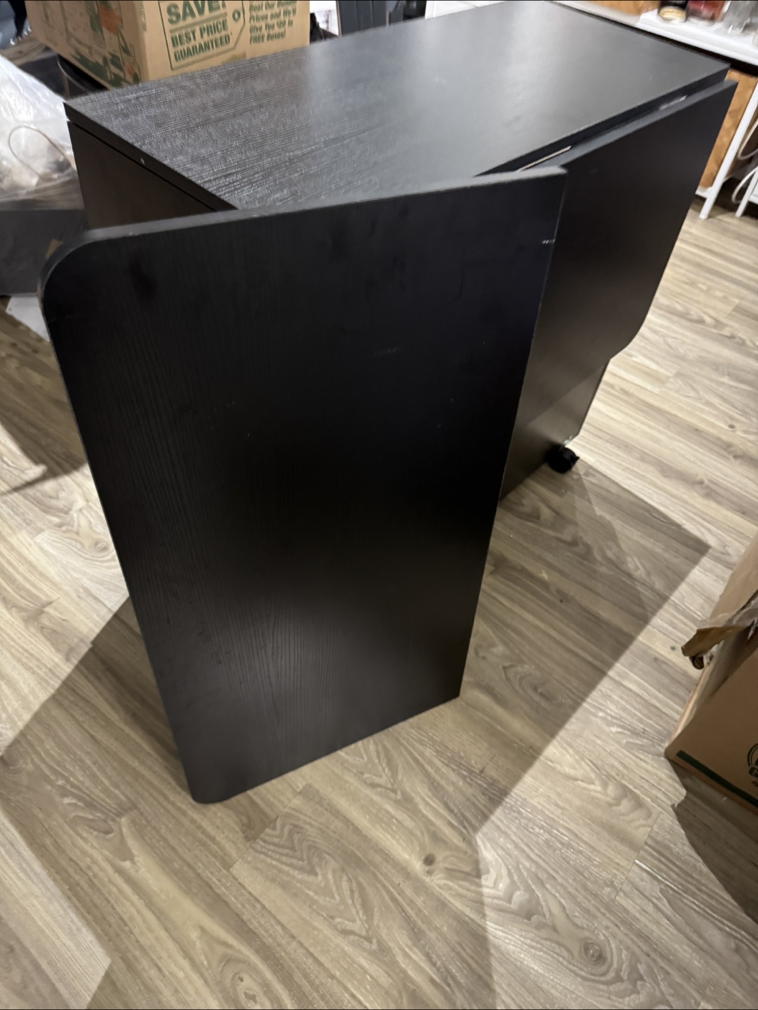 Black Folding Drop Leaf Table - photo 4