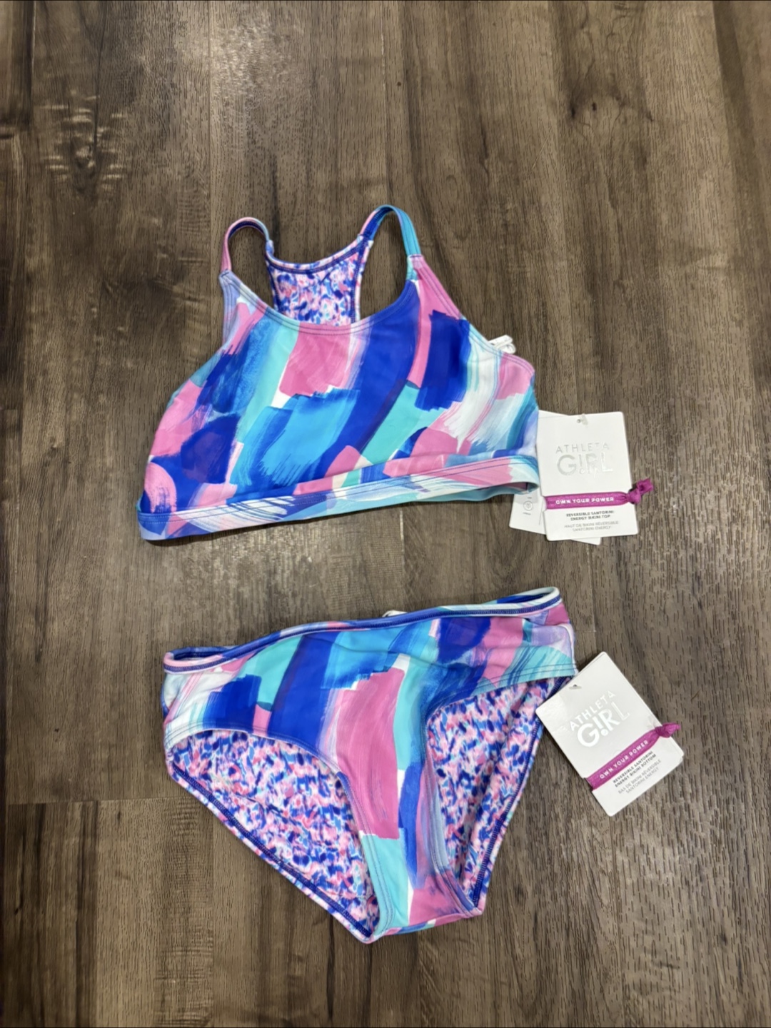 Brand New With Tags Athleta Reversible 2 Piece Swimsuit