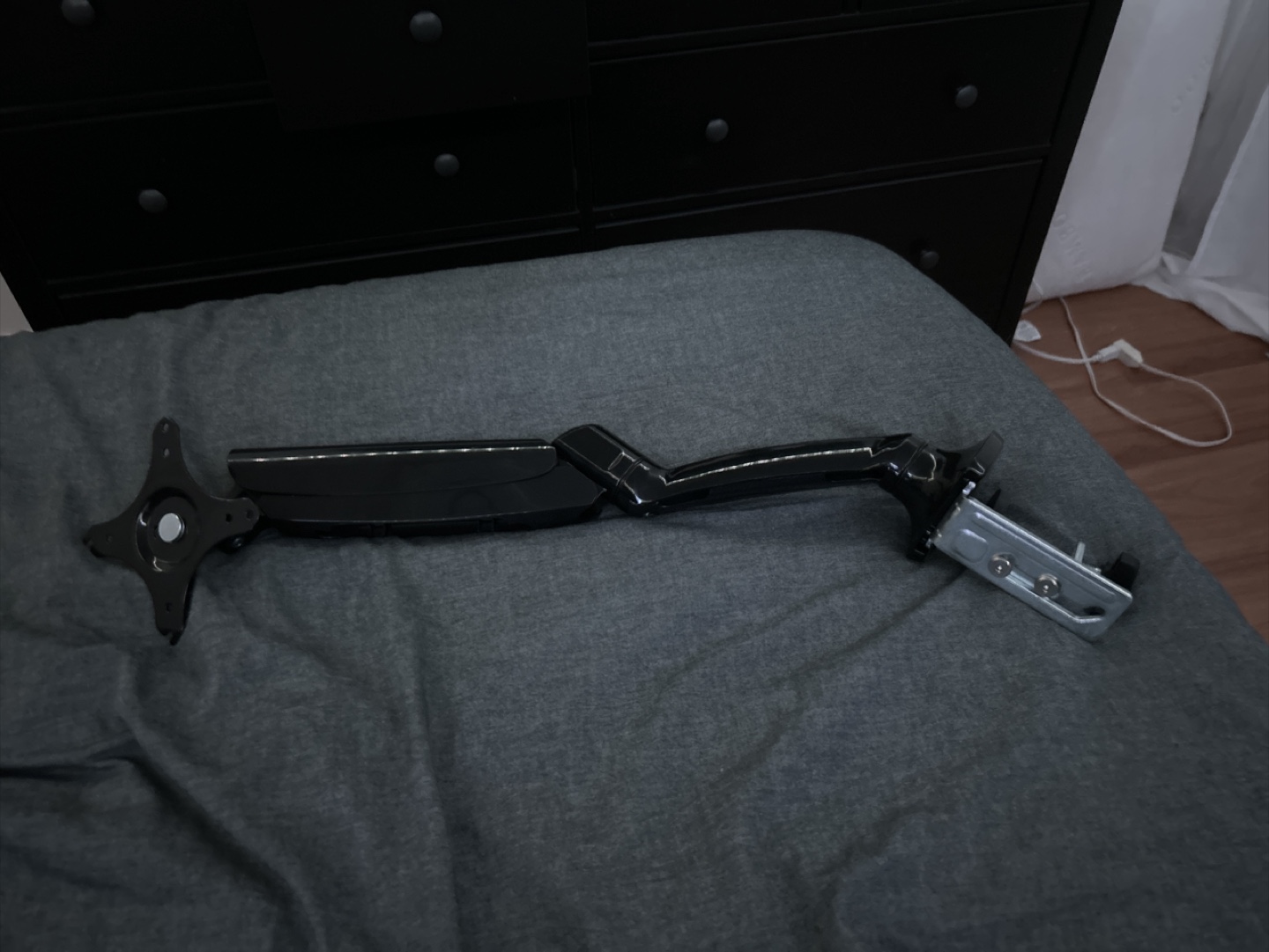 Black Monitor Arm Mount