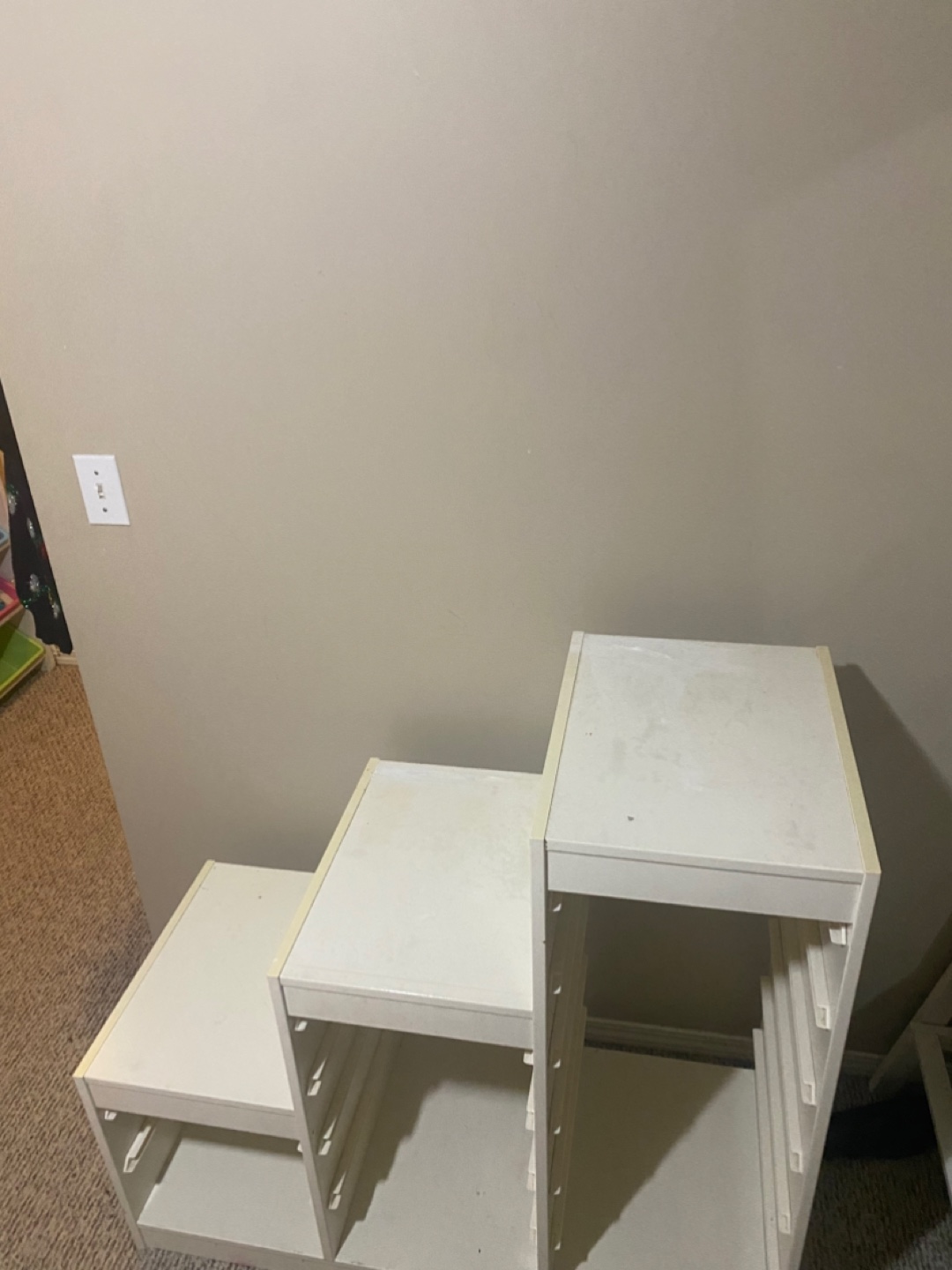 White Step Shelf Unit - photo 2
