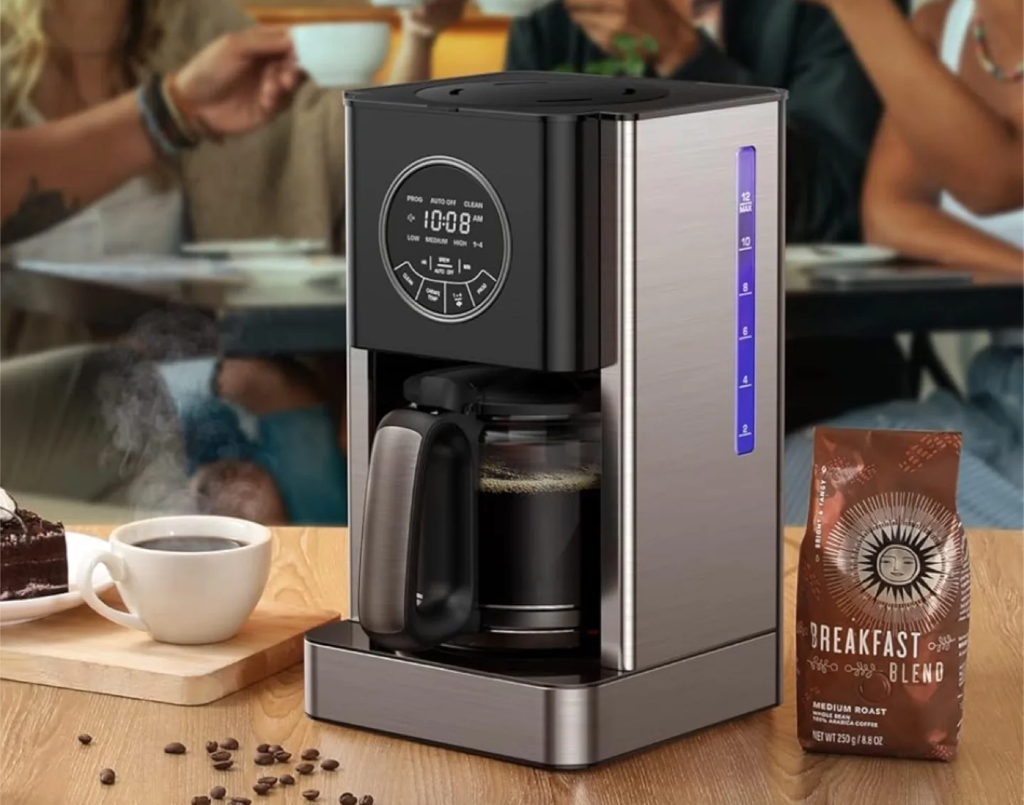 12-Cup Programmable Coffee Maker image indicator(4)