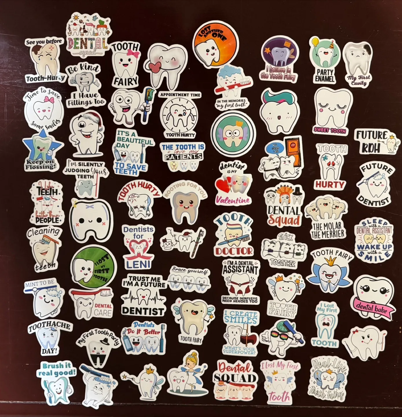 Dental teeth stickers image indicator(2)