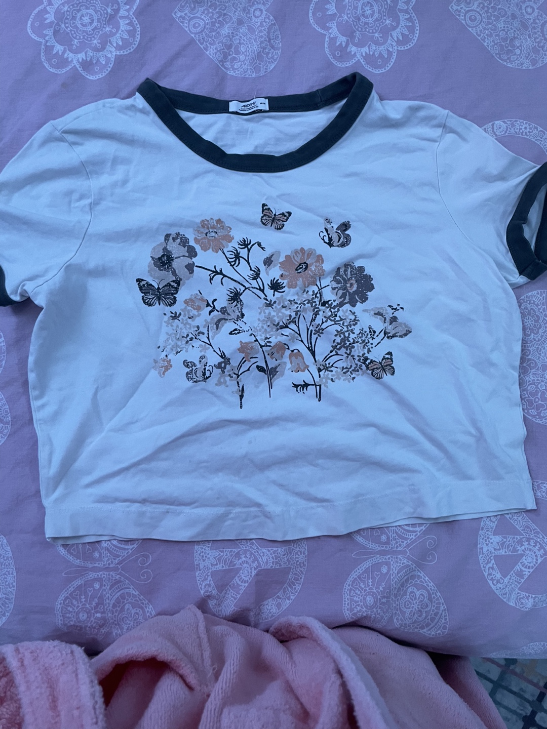 Ardene Floral Graphic Tee - Size M