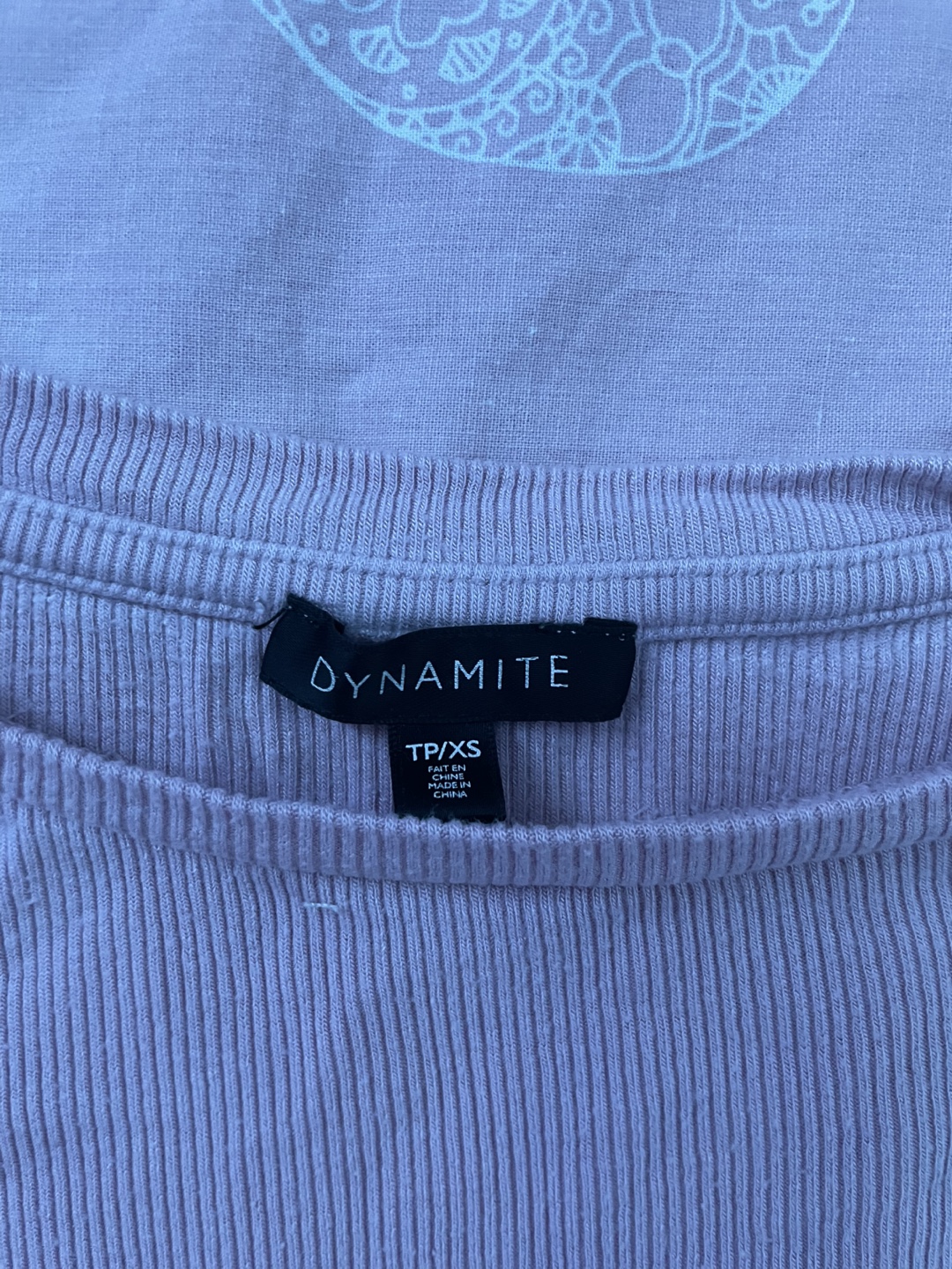 Dynamite light purple tee - XS - photo 2