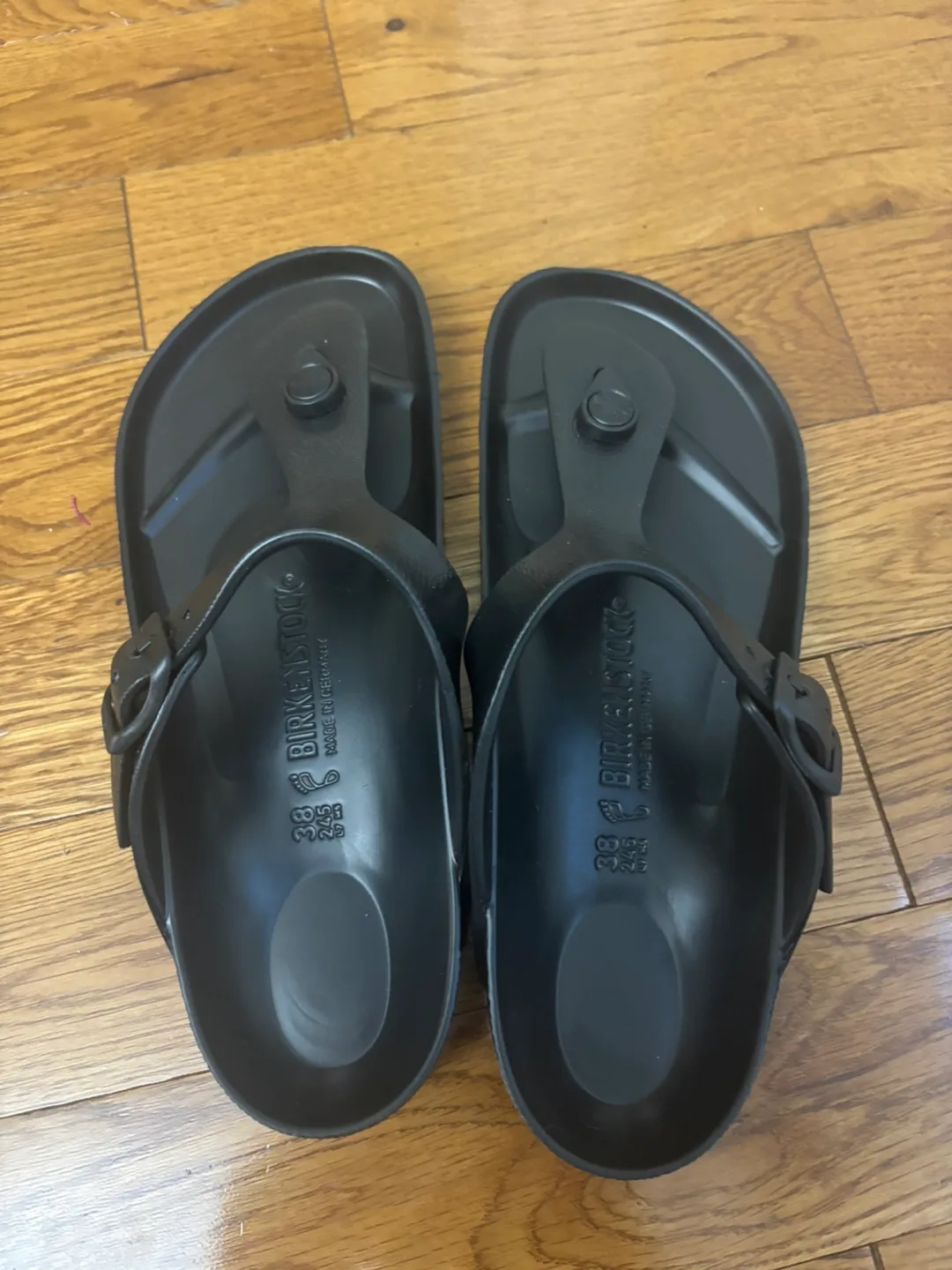 Birkenstock Gizeh Sandals - Black - Size 38 (US 7) thumbnail