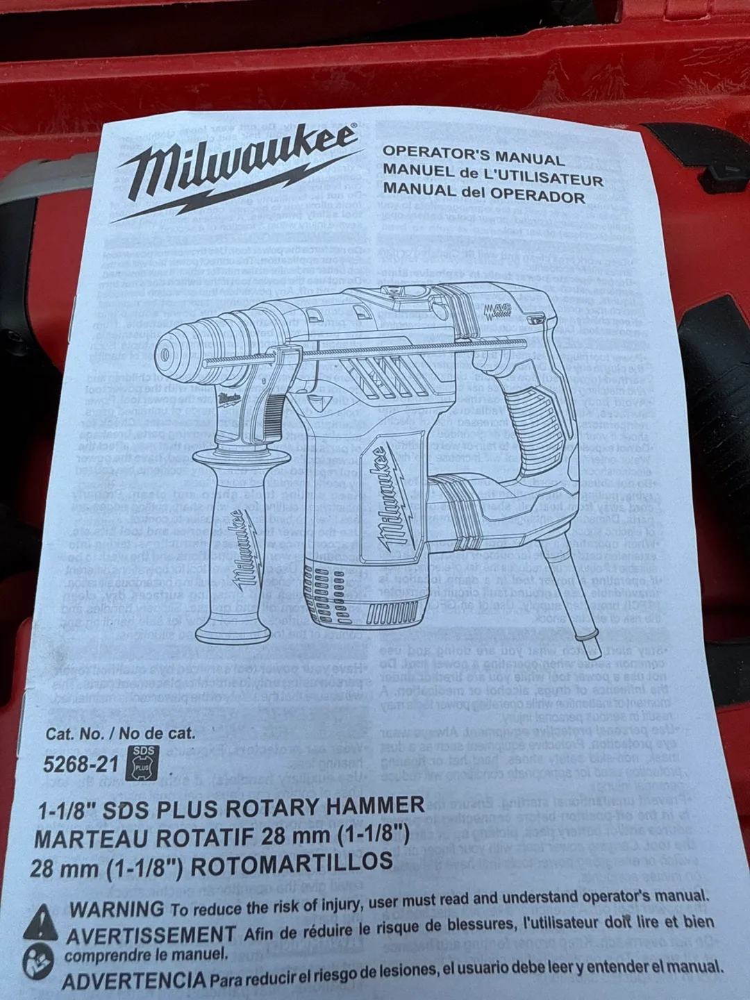 Milwaukee 5268-21 SDS Plus Rotary Hammer Drill image indicator(2)