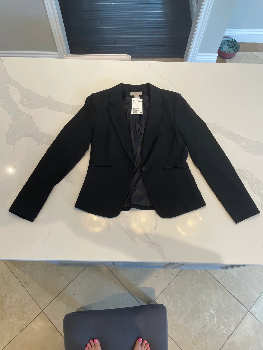 H&M Black Blazer - Size US 4 thumbnail