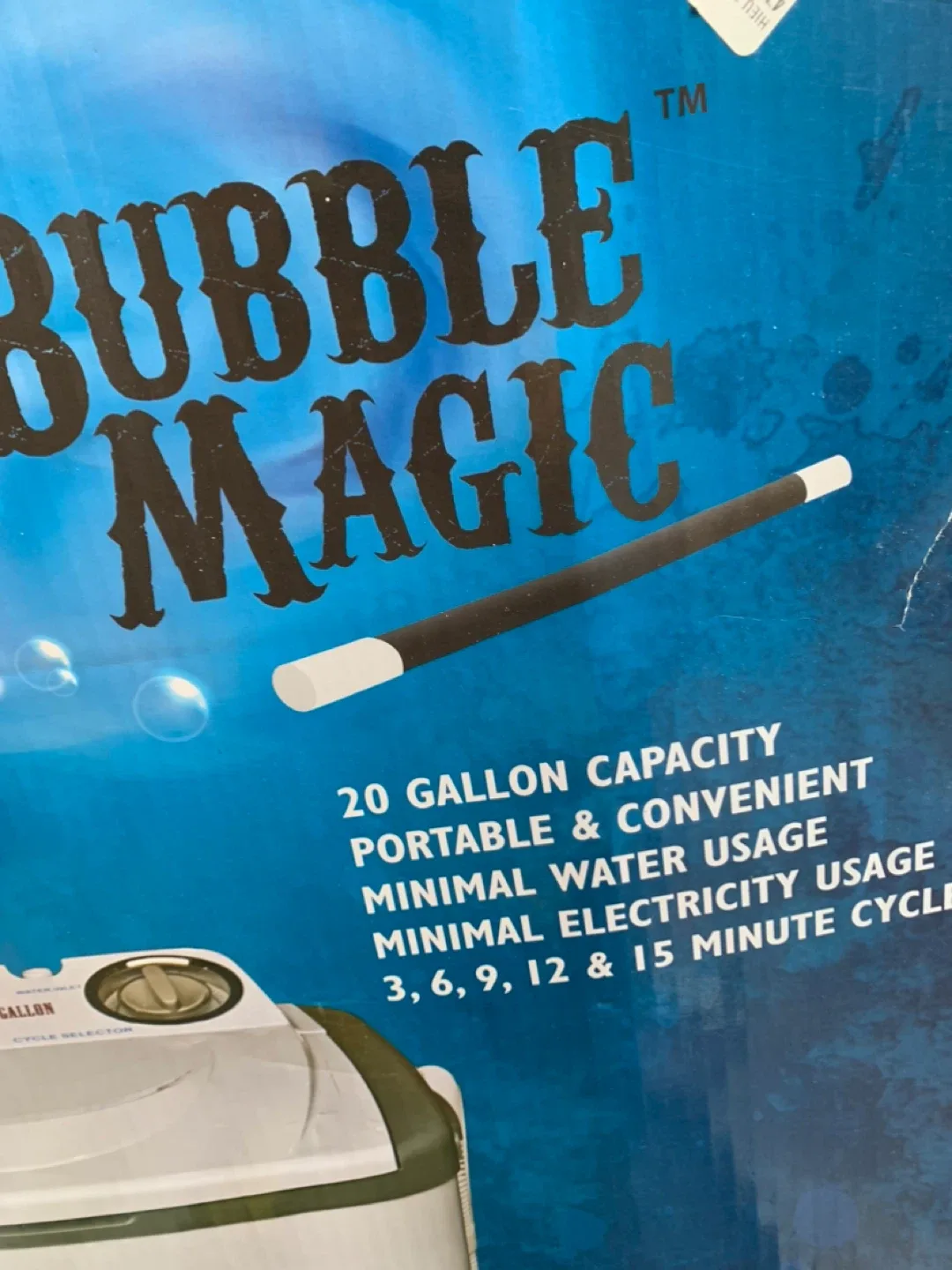 Bubble Magic 20 Gallon Washing Machine image indicator(2)