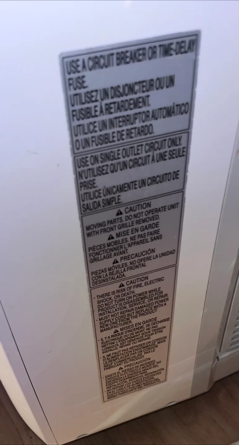 LG Portable Air Conditioner LP0817WSR - 8000 BTU image indicator(6)