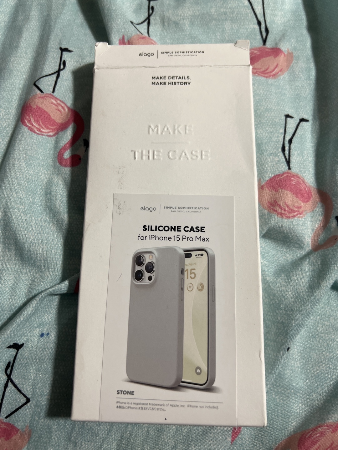 Elago Silicone Case for iPhone 15 Pro Max - Stone