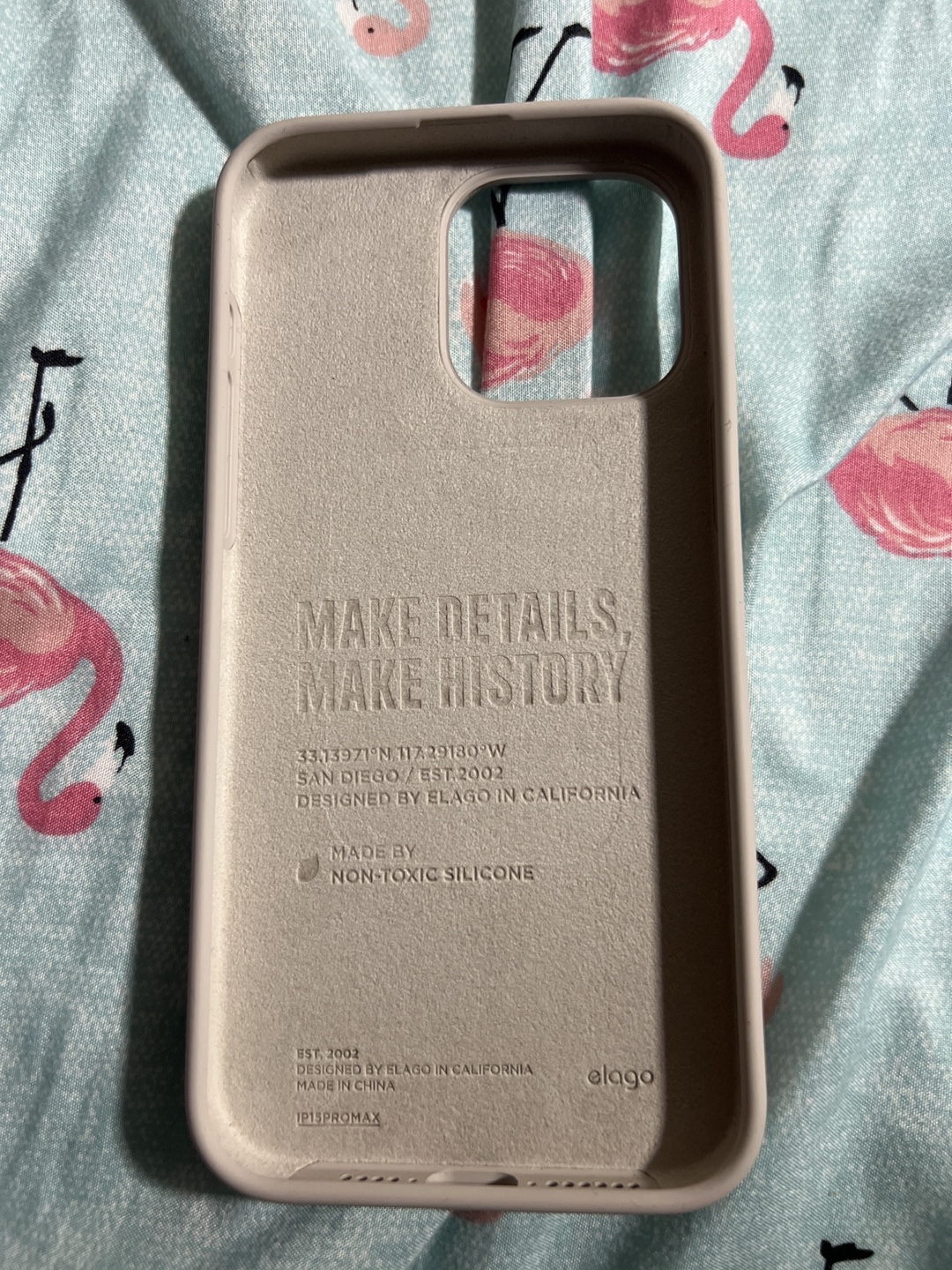 Elago Silicone Case for iPhone 15 Pro Max - Stone - photo 4