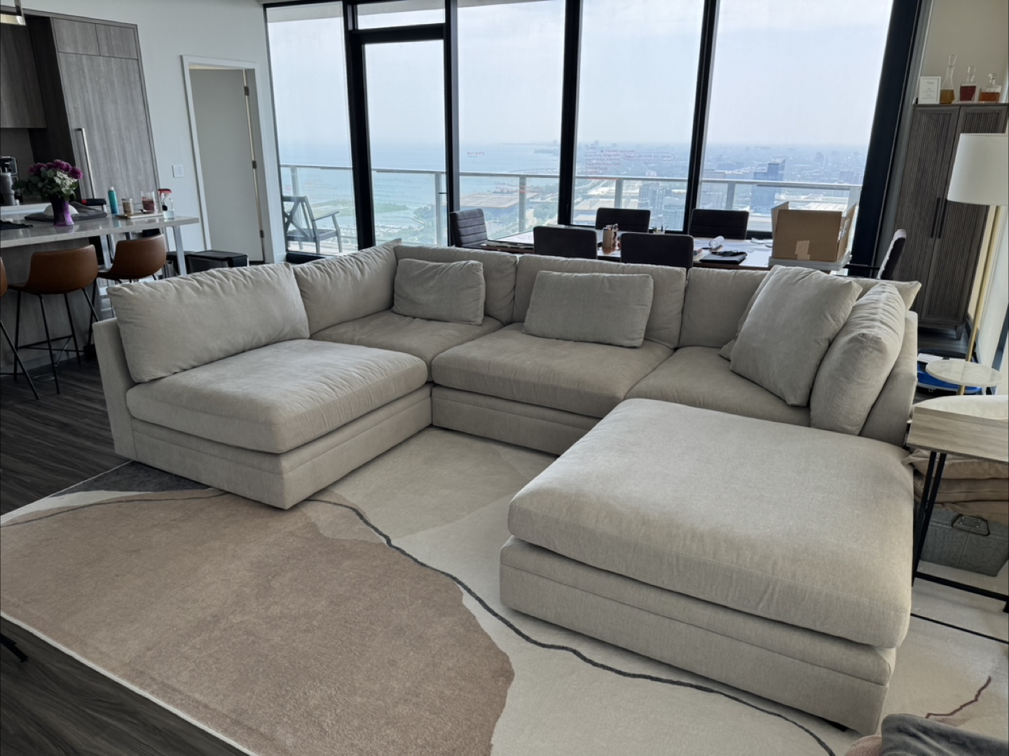 Arhaus Like-New Pavo 3-Piece Sectional - photo 4