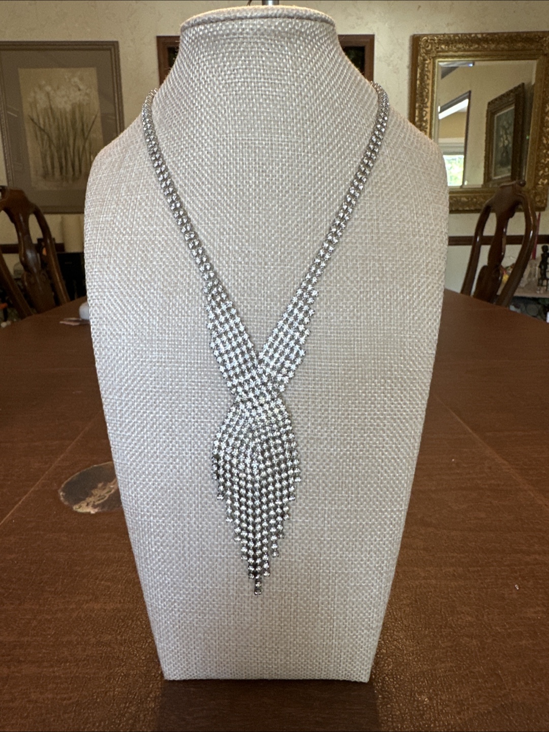 Rhinestone Statement Necklace