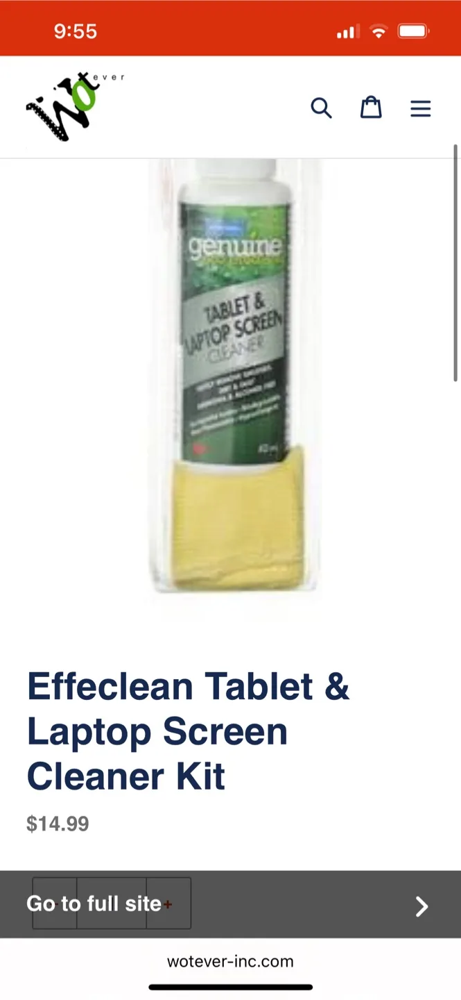NEW Tablet & Laptop Screen Cleaner & Cloth Set image indicator(5)