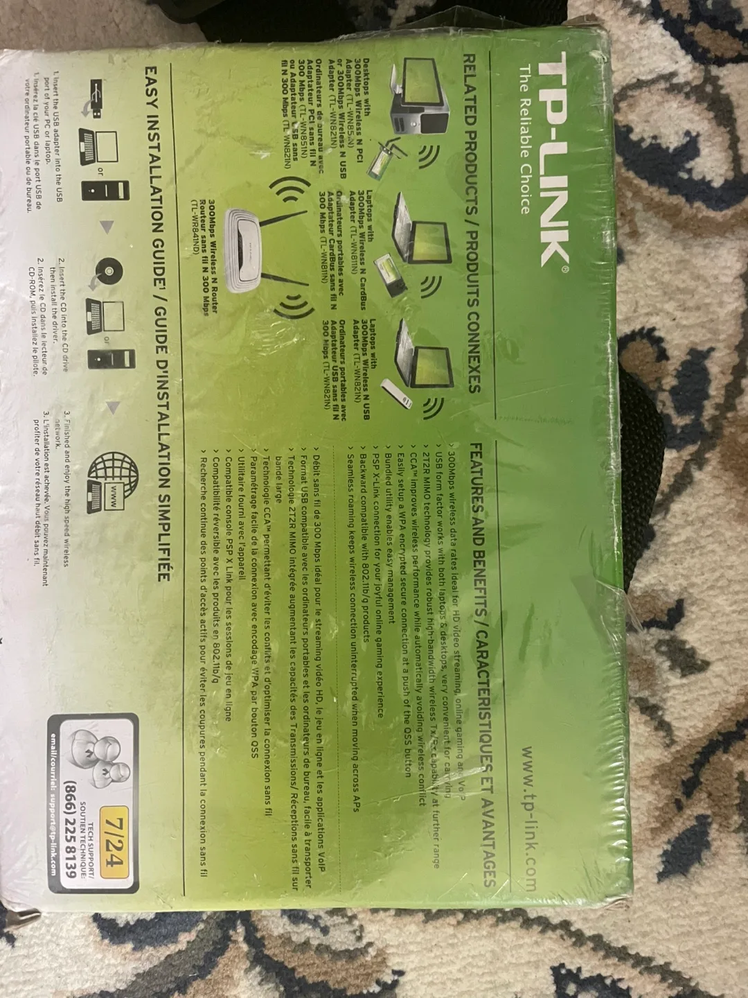 ✨New in Box✨ TP-Link TL-WN821N 300Mbps Wireless N USB Adapter image indicator(2)