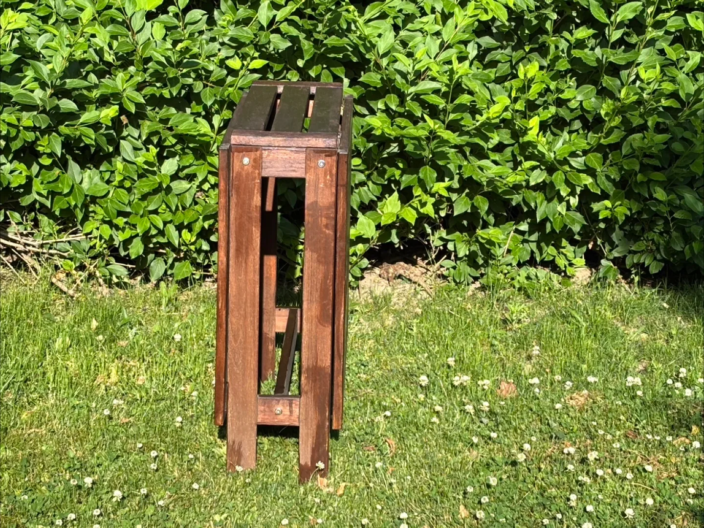 IKEA ÄPPLARÖ Gateleg Patio Table + Stain image indicator(2)