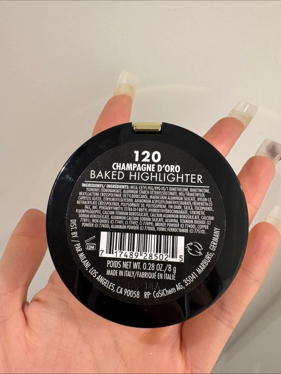 Milani Baked Highlighter - Champagne D'Oro 120 image indicator(5)