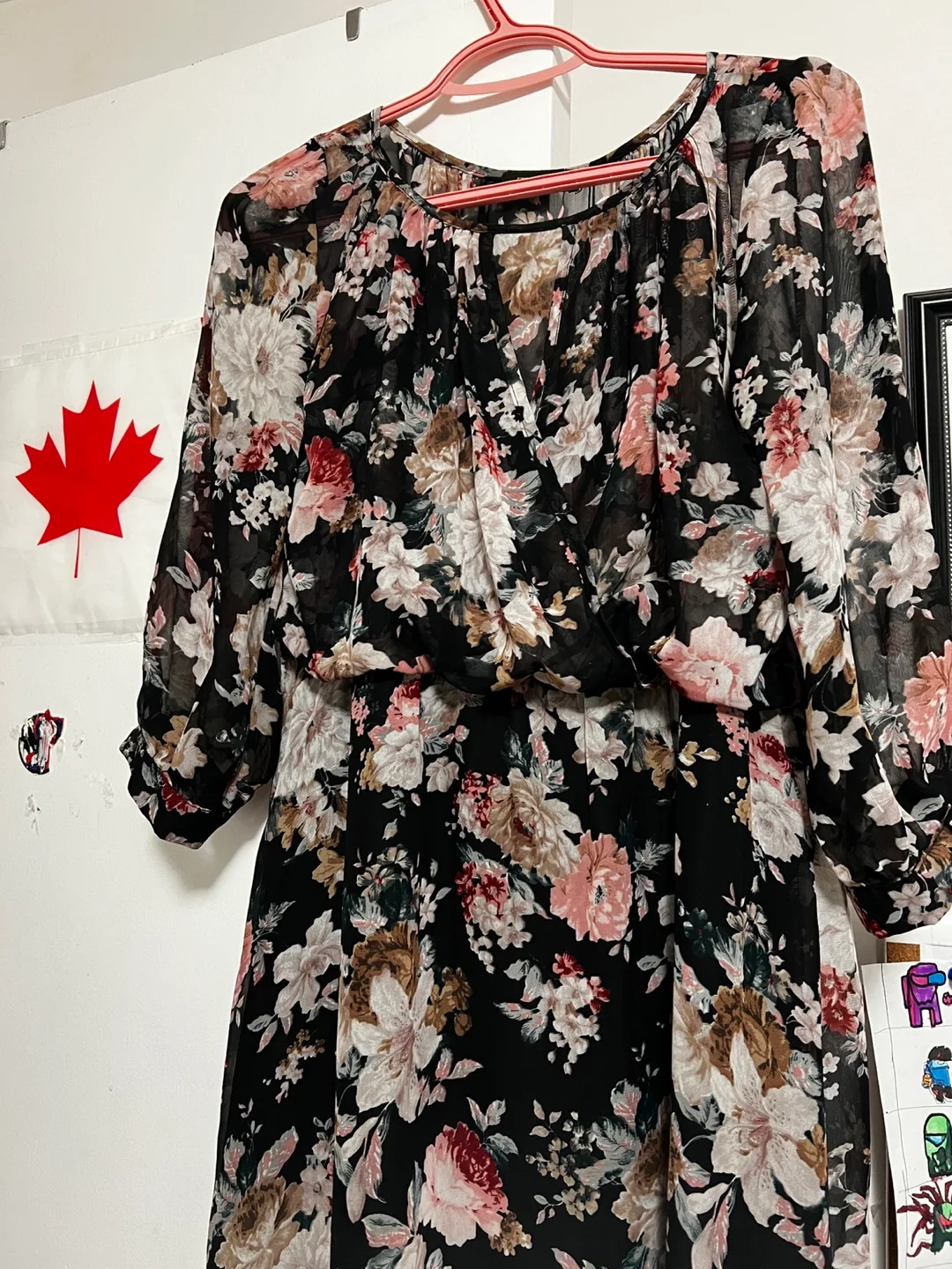 Floral Print Maxi Dress thumbnail