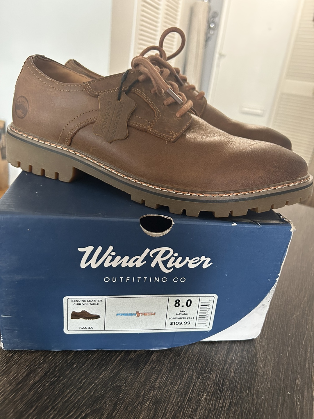 Wind River Kasba Brown Leather Shoes - Size 8 - photo 3
