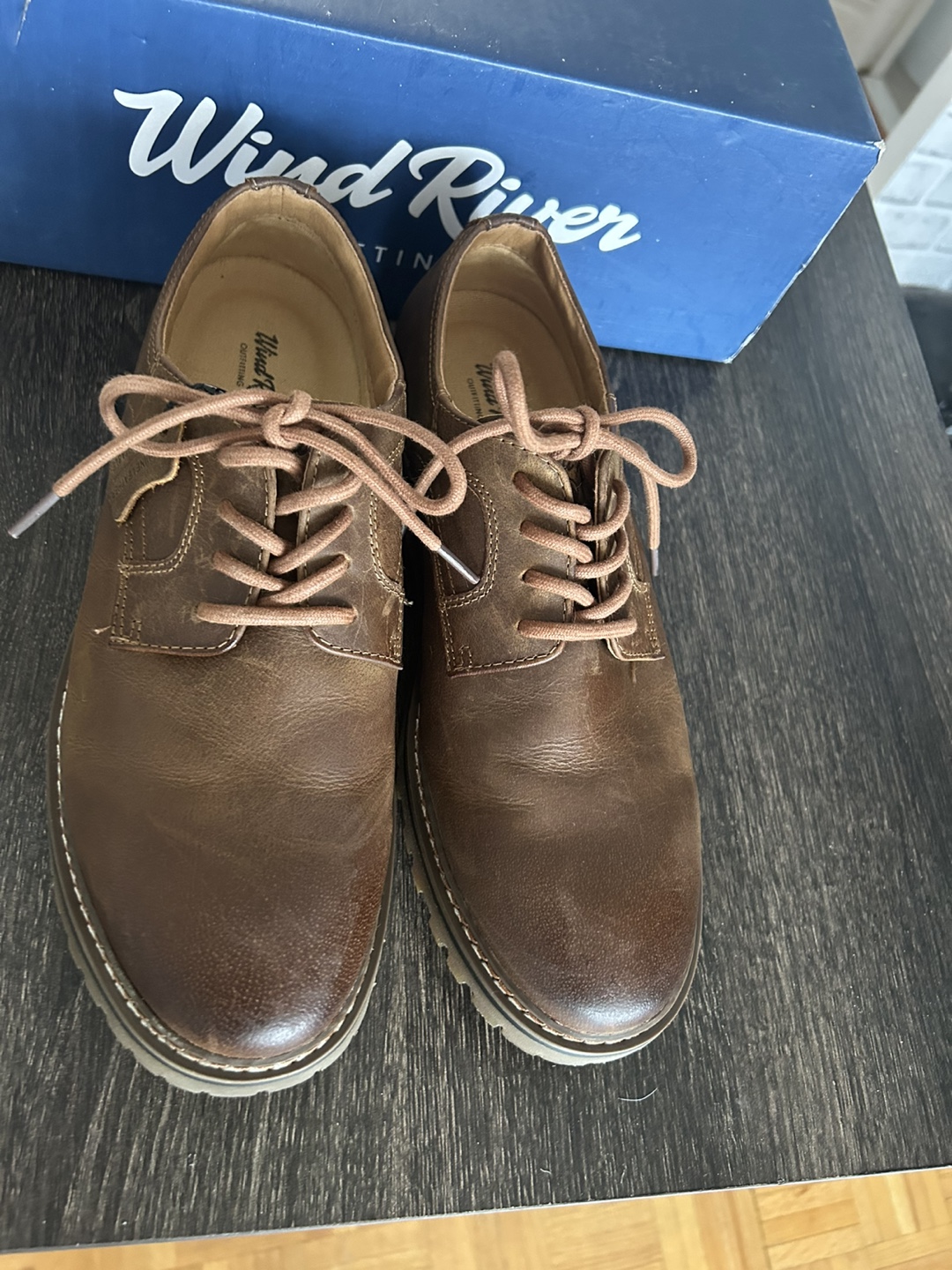 Wind River Kasba Brown Leather Shoes - Size 8 - photo 4