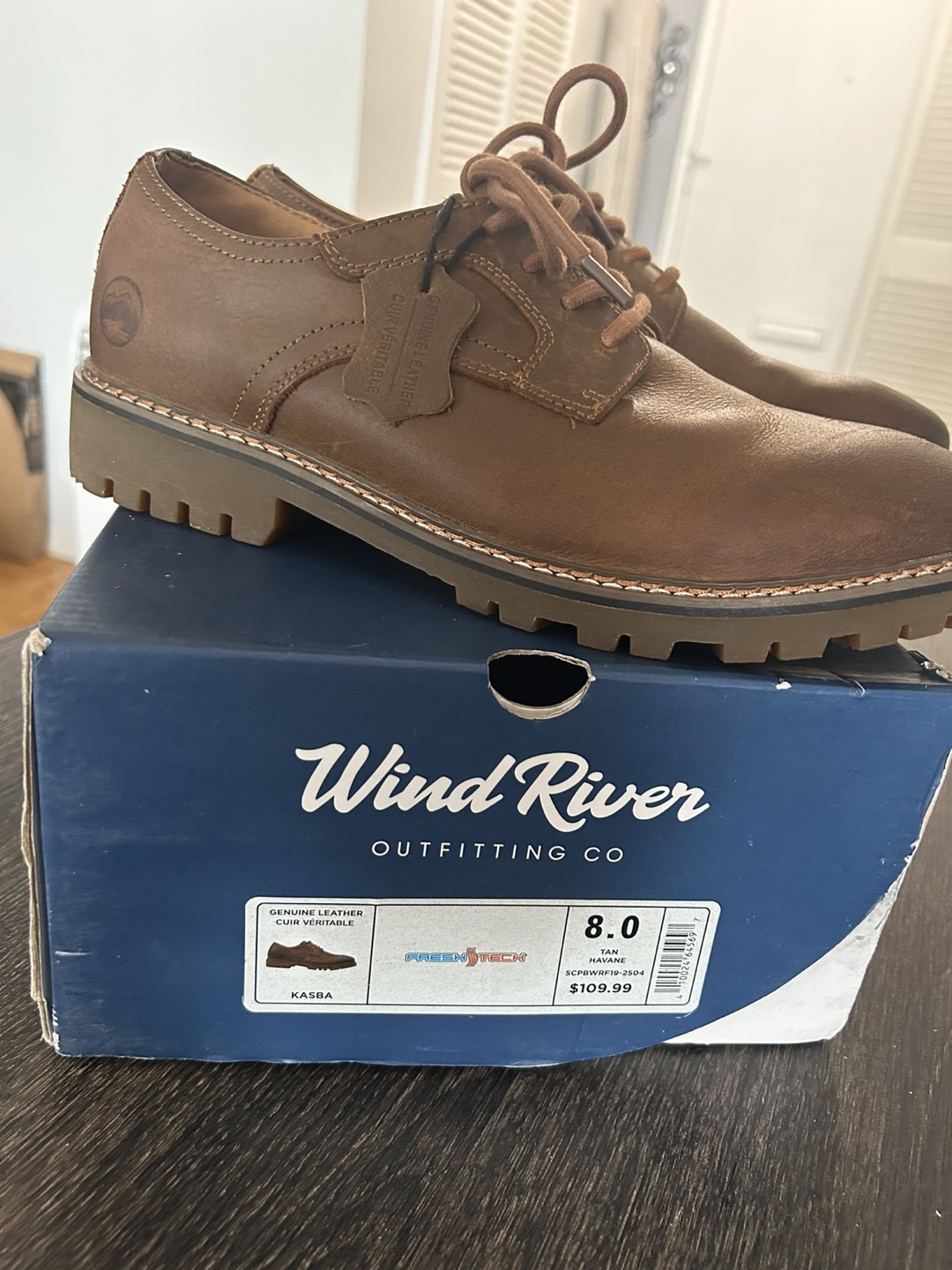 Wind River Kasba Brown Leather Shoes - Size 8 - photo 5