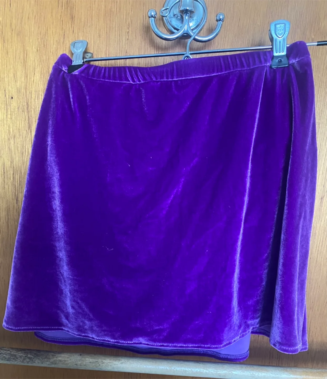 Jerry's Purple Velvet Skirt - Size M