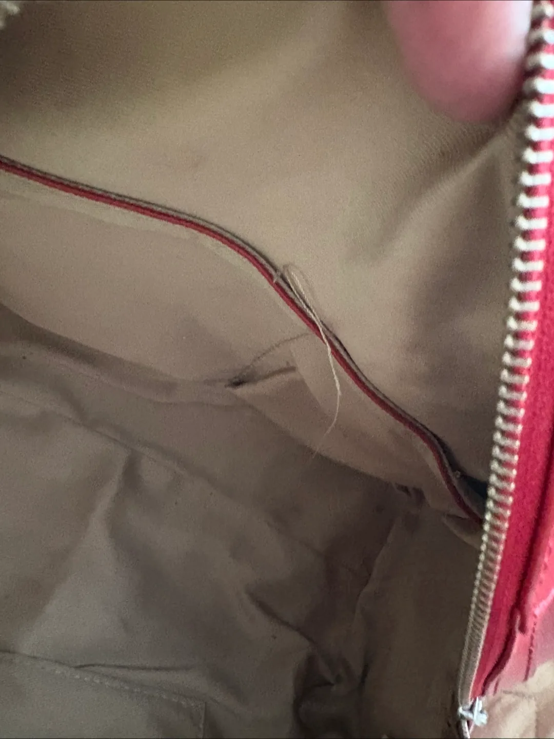 Danier Red Leather Top handle Bag w/detachable chain strap image indicator(7)