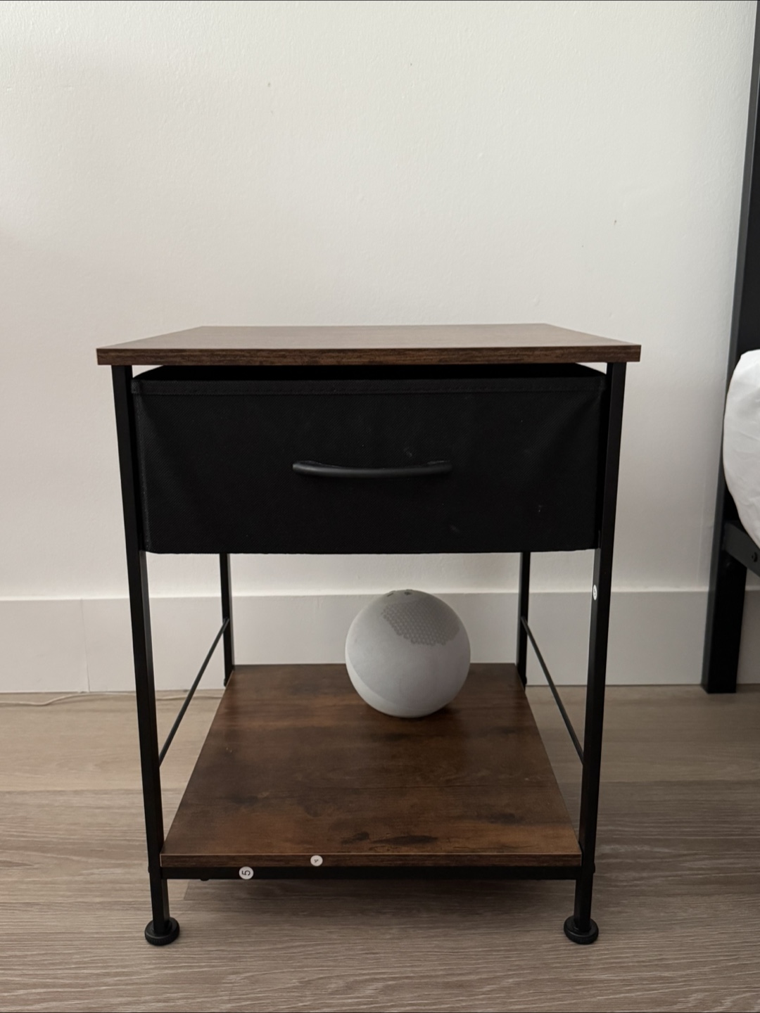 Nightstand with Drawer & Shelf